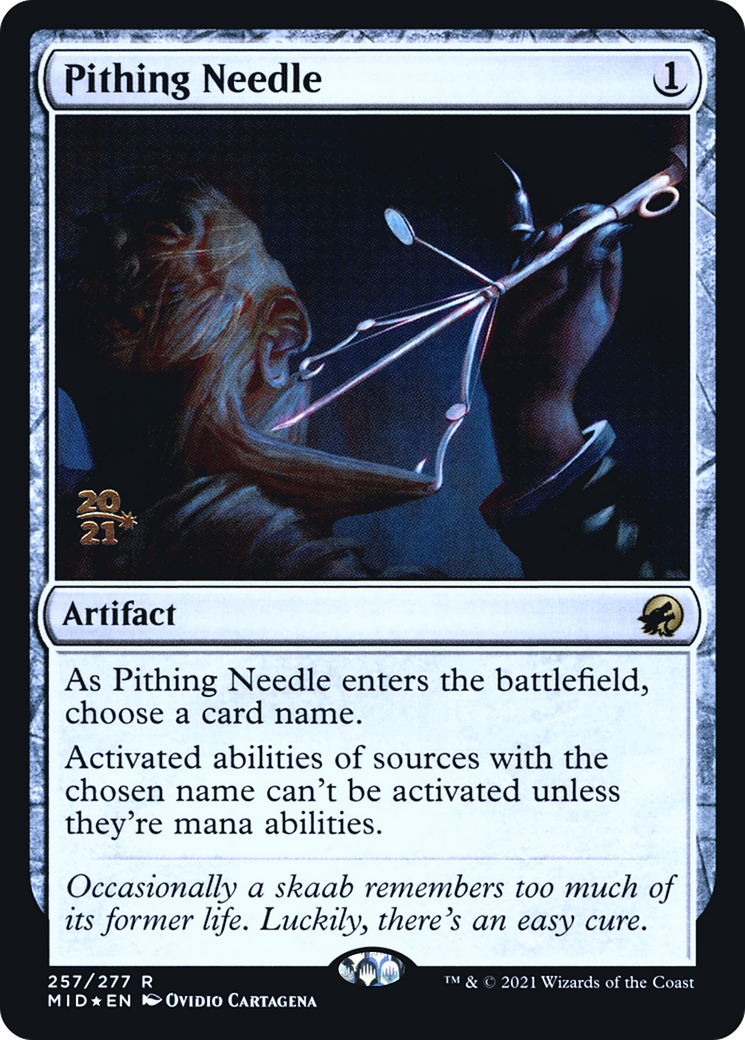 Pithing Needle (PRE-257) - Innistrad: Midnight Hunt Promos Foil