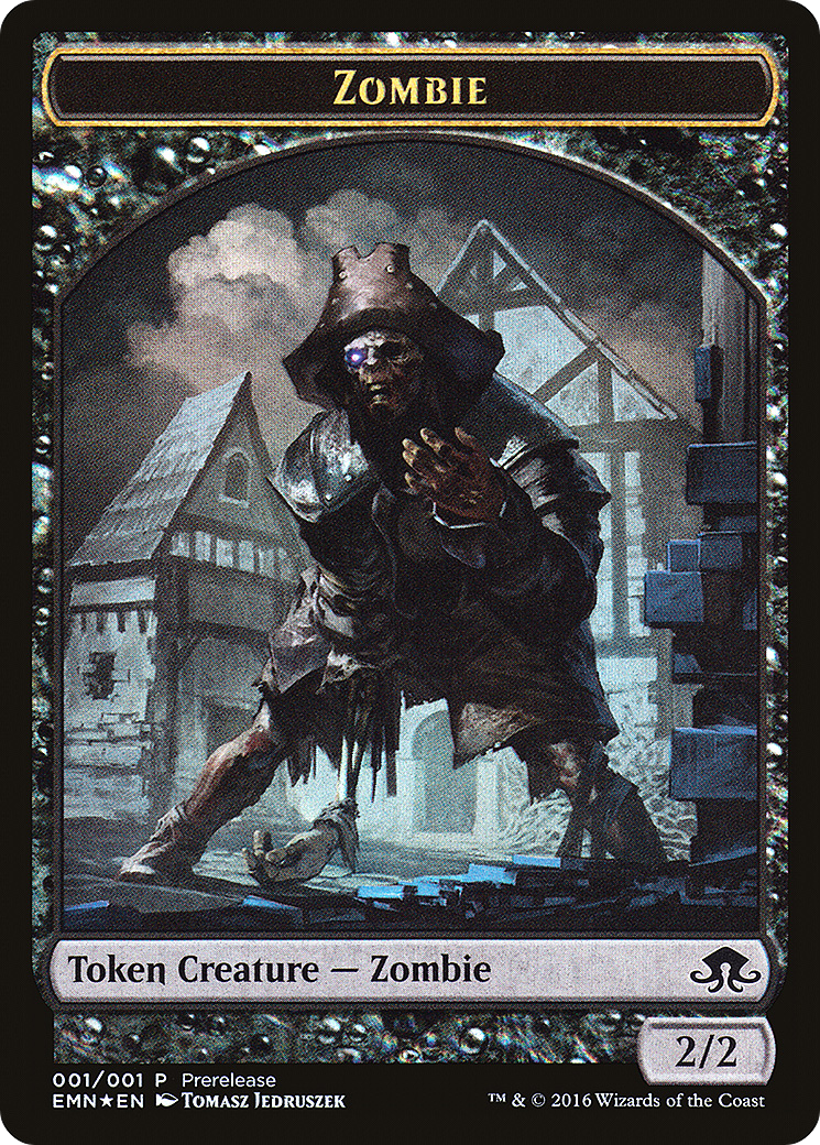 Zombie Token (Double-Sided) (PRE-01Z) - Eldritch Moon Promos Foil
