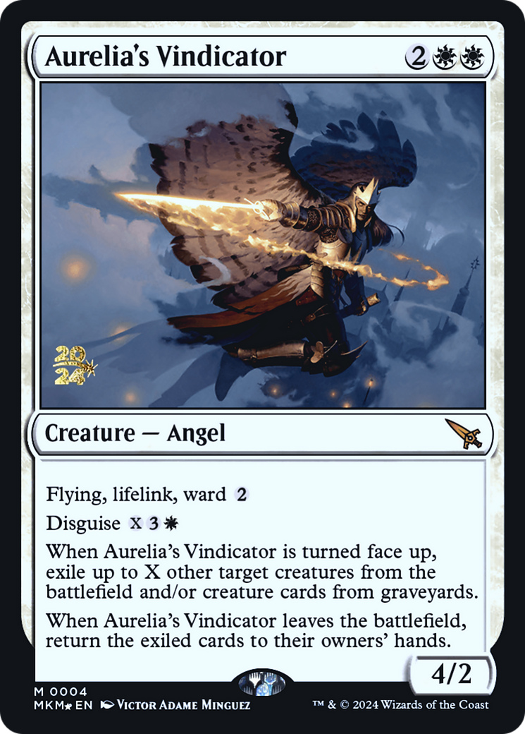 Aurelia's Vindicator (PRE-04S) - Murders at Karlov Manor Promos Foil
