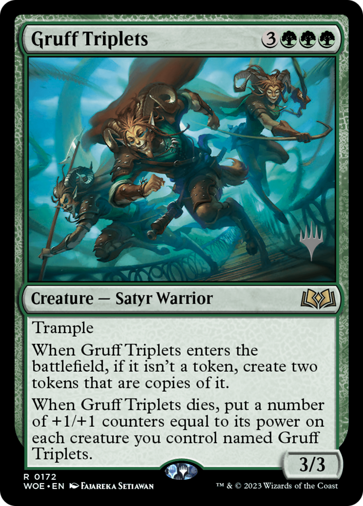 Gruff Triplets (PPWOE-172P) - Wilds of Eldraine Promos Foil