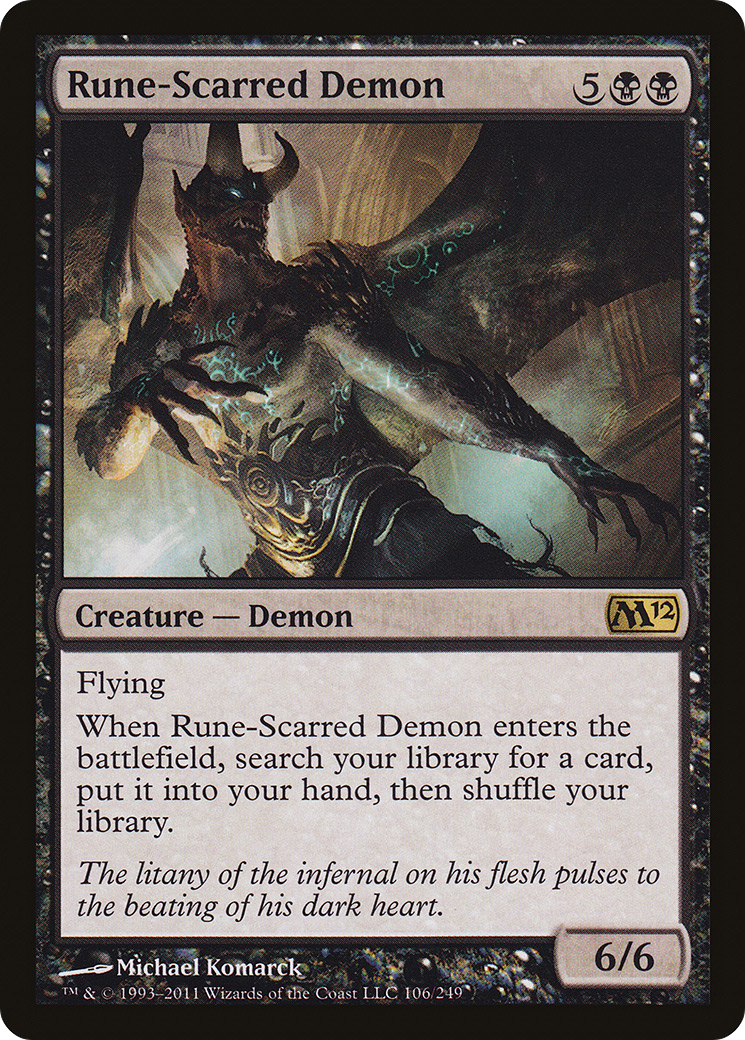 Rune-Scarred Demon (M12-106) - Magic 2012