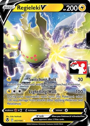 Regieleki V 057/195 - Holofoil Prize Pack Series Cards - Ultra Rare
