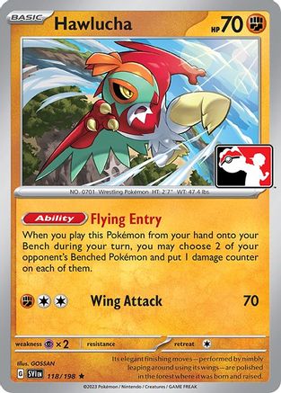 Hawlucha 118/198 Prize Pack Series Cards - Rare