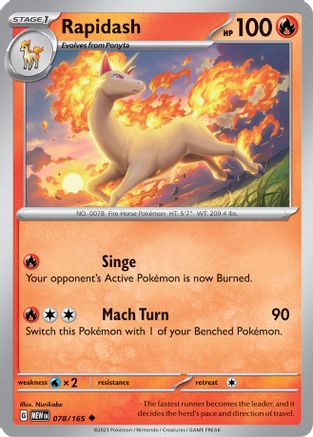 Rapidash 078/165 SV Scarlet & Violet 151 - Uncommon