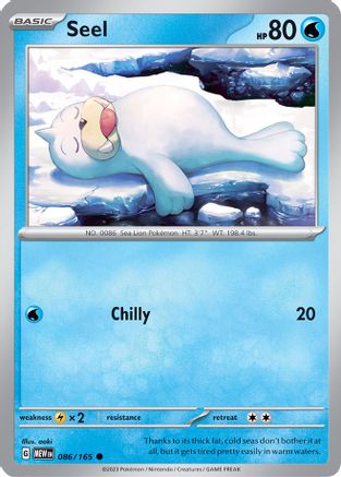 Seel 086/165 SV Scarlet & Violet 151 - Common