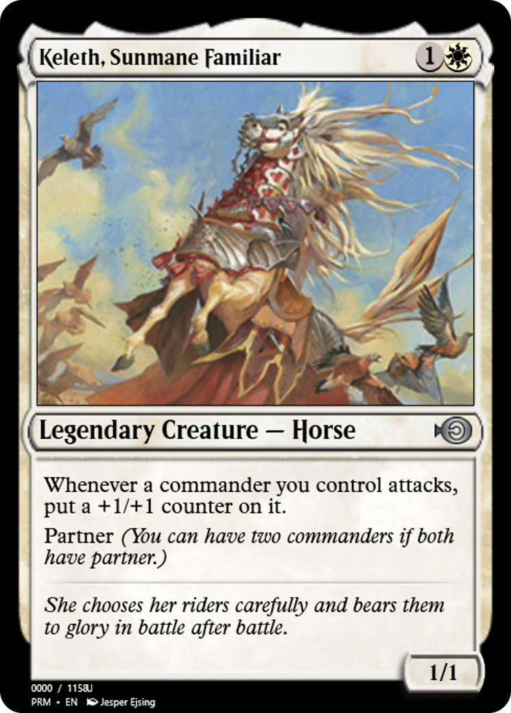Keleth, Sunmane Familiar (PRM-86234) - Magic Online Promos Foil