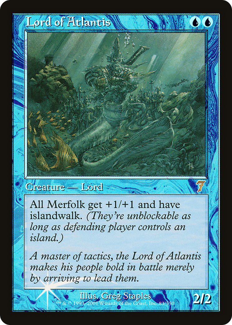 Lord of Atlantis (7ED-83★) - Seventh Edition Foil