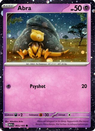 Abra 063/165 - Holofoil Miscellaneous Cards & Products - Promo