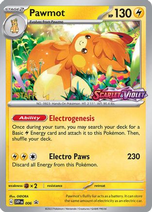 Pawmot 006 - Holofoil SV Scarlet & Violet Promo Cards - Promo