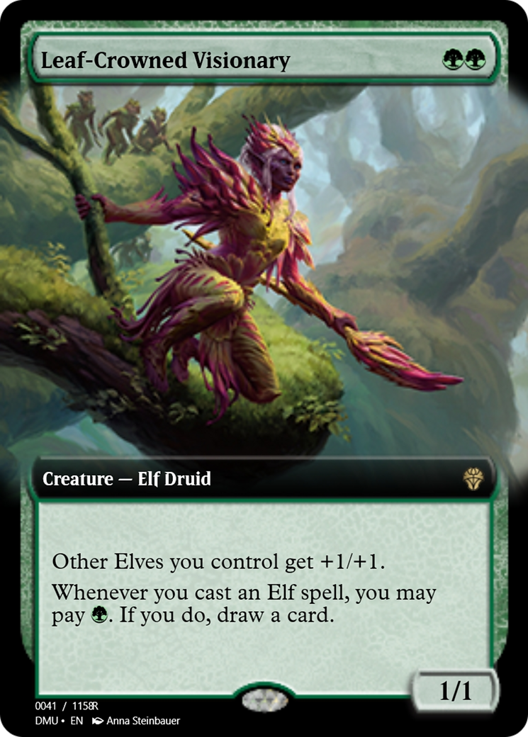 Leaf-Crowned Visionary (PRM-103462) - Magic Online Promos Foil