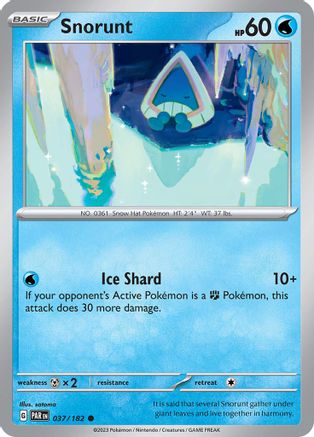 Snorunt 037/182 SV04 Paradox Rift - Common