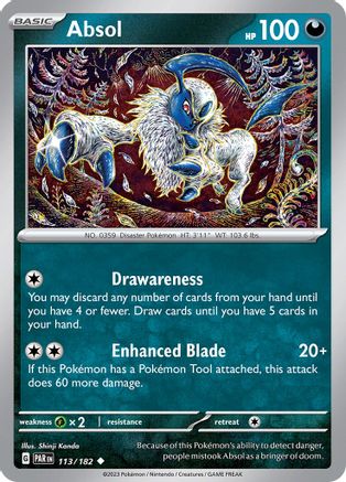 Absol 113/182 SV04 Paradox Rift - Uncommon