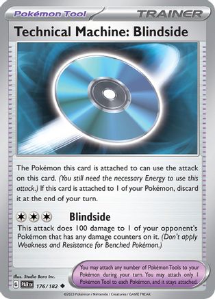 Technical Machine: Blindside 176/182 - Reverse Holofoil SV04 Paradox Rift - Uncommon