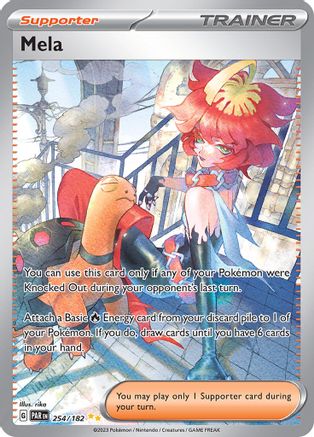 Mela 254/182 - Holofoil SV04 Paradox Rift - Special Illustration Rare