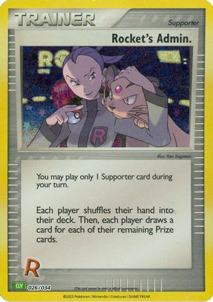 Rocket's Admin. (CLV) 026/034 - Holofoil Trading Card Game Classic - Classic Collection