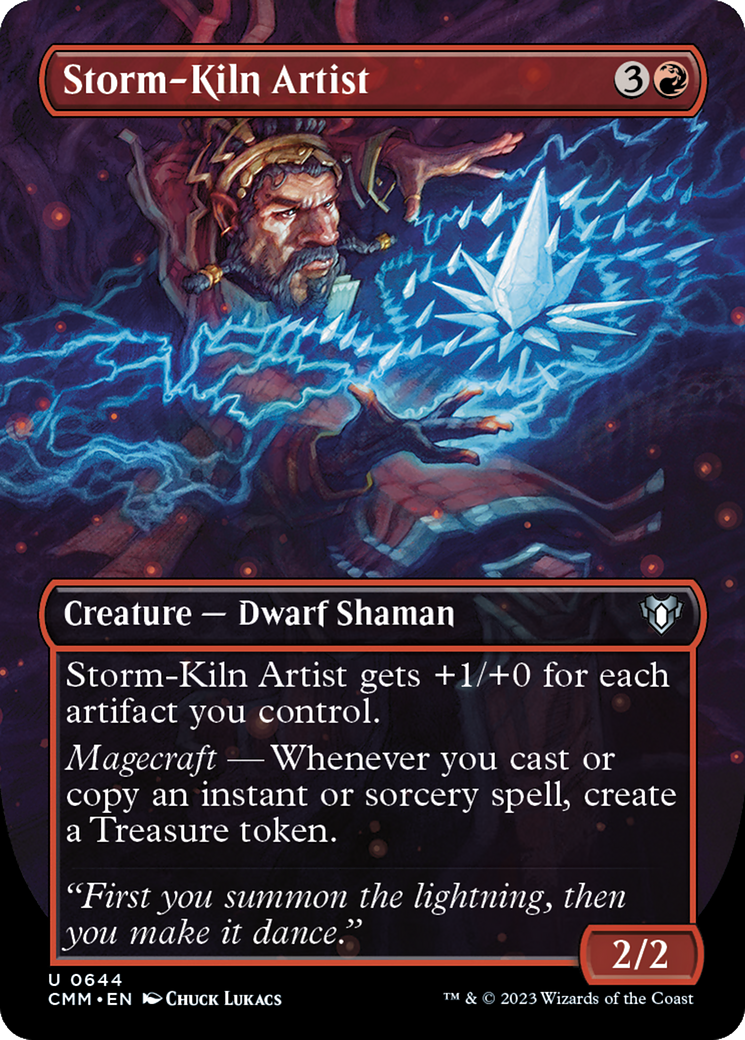 Storm-Kiln Artist (Borderless) (CMM-644) - Commander Masters (Borderless)