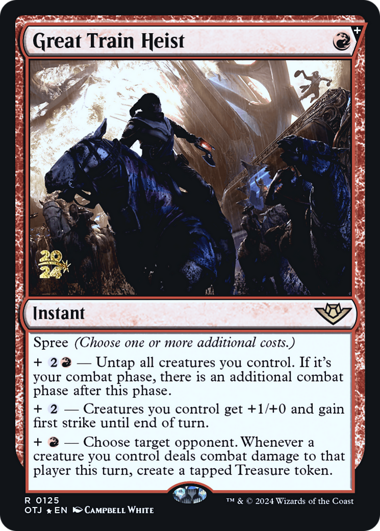 Great Train Heist (PRE-125S) - Outlaws of Thunder Junction Promos Foil