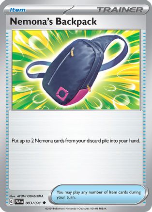 Nemona's Backpack 083/091 SV Paldean Fates - Uncommon