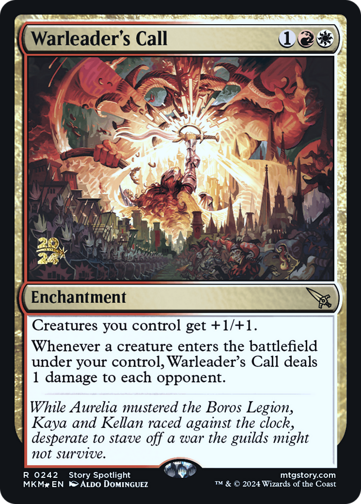 Warleader's Call (PRE-242S) - Murders at Karlov Manor Promos Foil