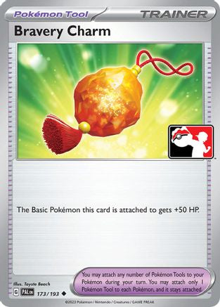 Bravery Charm 173/193 - Holofoil Prize Pack Series Cards - Uncommon