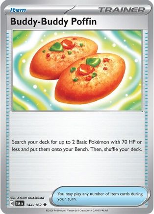 Buddy-Buddy Poffin 144/162 - Reverse Holofoil SV05 Temporal Forces - Uncommon