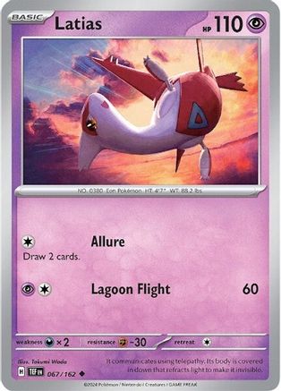 Latias 067/162 - Reverse Holofoil SV05 Temporal Forces - Uncommon