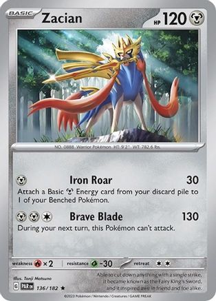 Zacian 136/182 Deck Exclusives - Rare