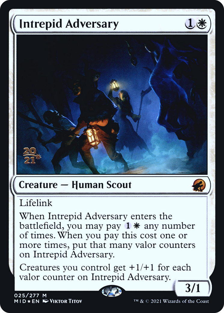 Intrepid Adversary (PRE-25S) - Innistrad: Midnight Hunt Promos Foil