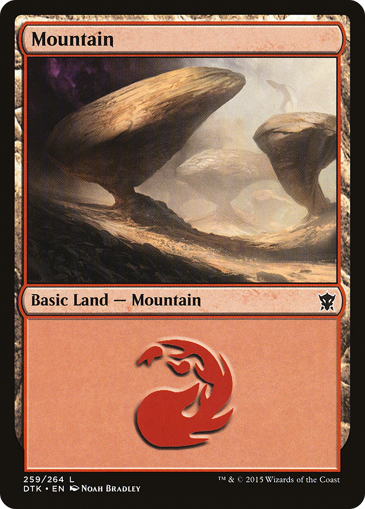 Mountain (259) (DTK-259) - Dragons of Tarkir Foil