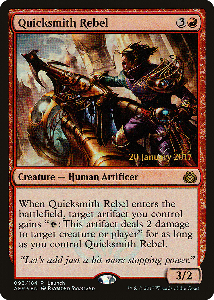 Quicksmith Rebel (LARP-093) - Aether Revolt Promos Foil