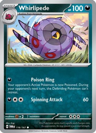 Whirlipede 116/167 SV06 Twilight Masquerade - Common