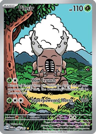 Pinsir 168/167 - Holofoil SV06 Twilight Masquerade - Illustration Rare