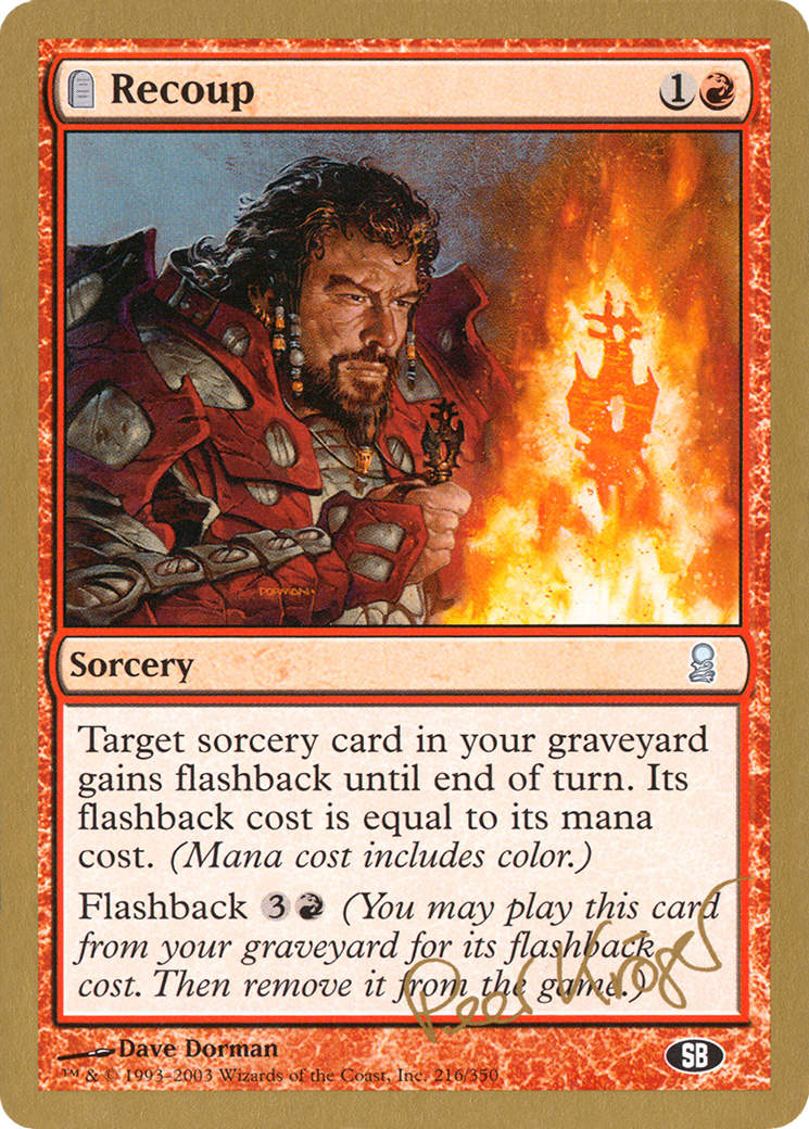 Recoup - 2003 Peer Kroger (ODY) (SB) (WCD-PK216SB) - World Championship Decks 2003: (tombstone)