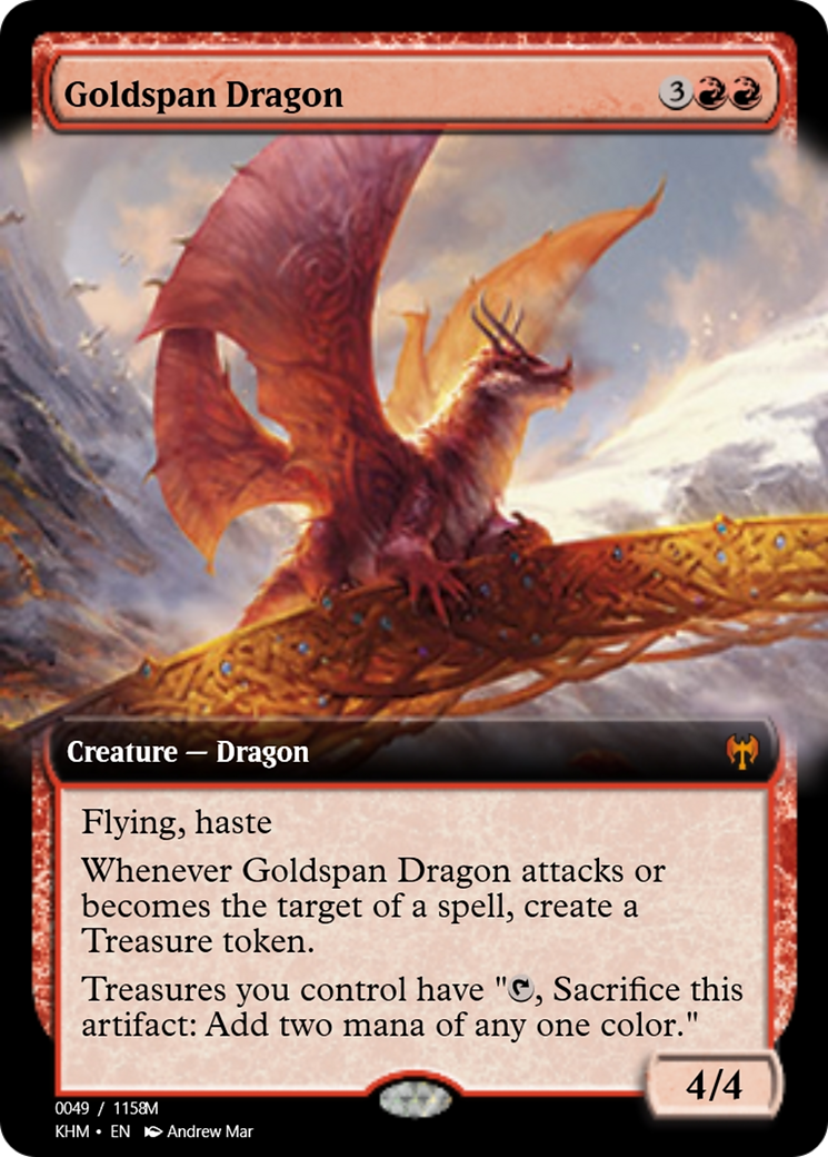Goldspan Dragon (PRM-88298) - Magic Online Promos Foil