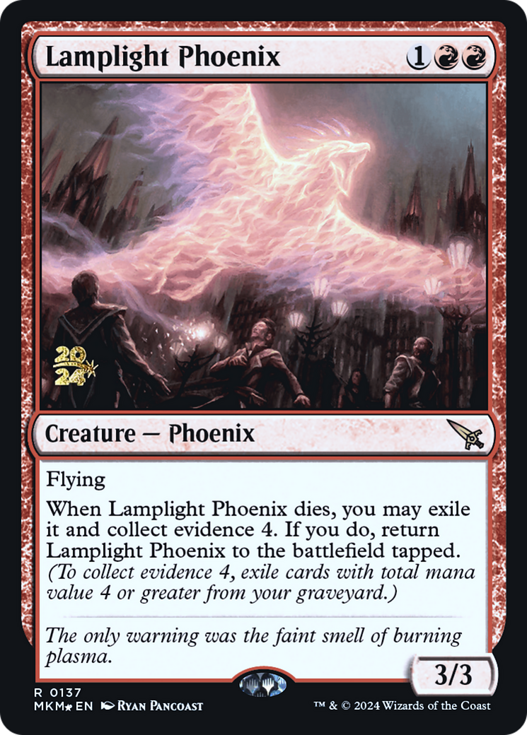 Lamplight Phoenix (PRE-137S) - Murders at Karlov Manor Promos Foil