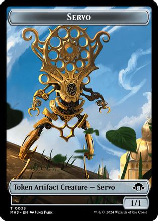 Servo // Zombie Double-Sided Token (MH3-33 // 21) - Modern Horizons 3 Foil