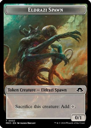 Eldrazi Spawn // Energy Reserve Double-Sided Token (MH3-2 // 36) - Modern Horizons 3