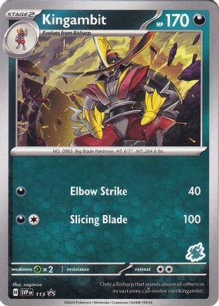 Kingambit - Darkrai Deck 113 Battle Academy 2024 - Promo