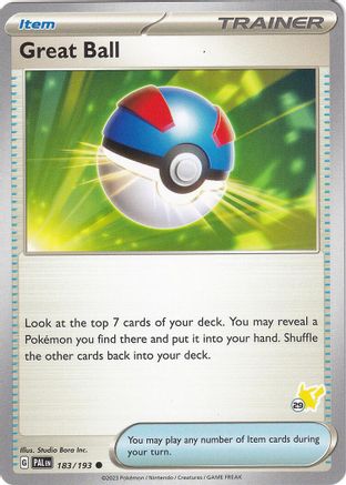 Great Ball - Pikachu 29 183 Battle Academy 2024 - Common