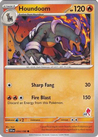 Houndoom - Armarouge 23 034 Battle Academy 2024 - Common