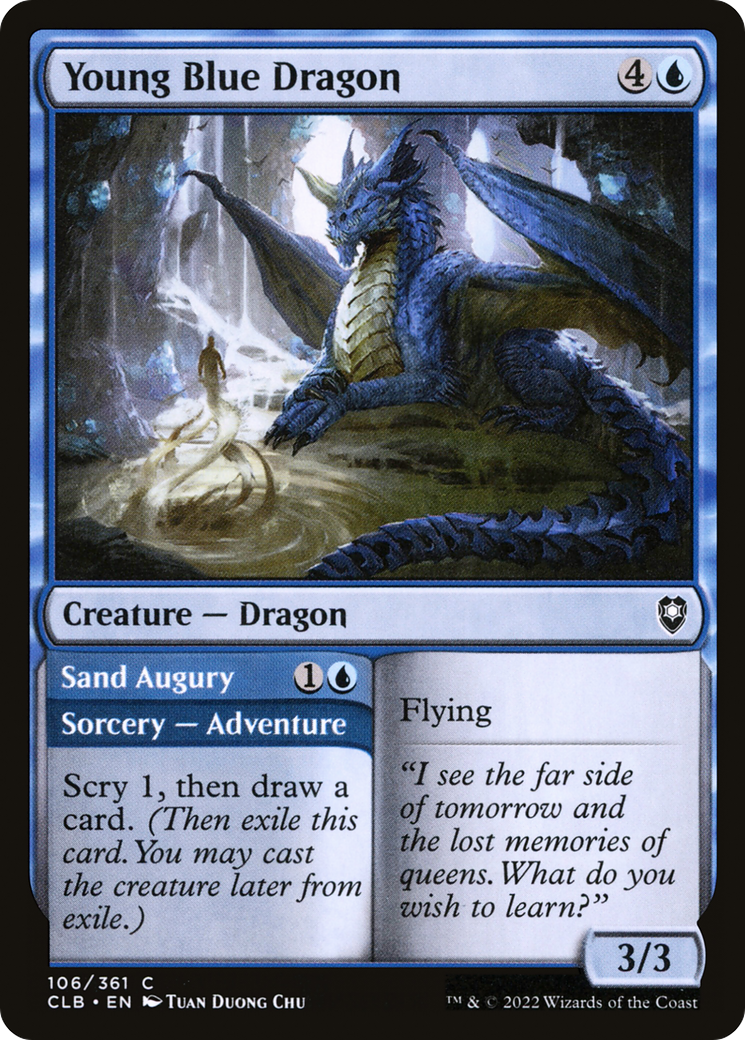 Young Blue Dragon (CLB-106) - Commander Legends: Battle for Baldur's Gate