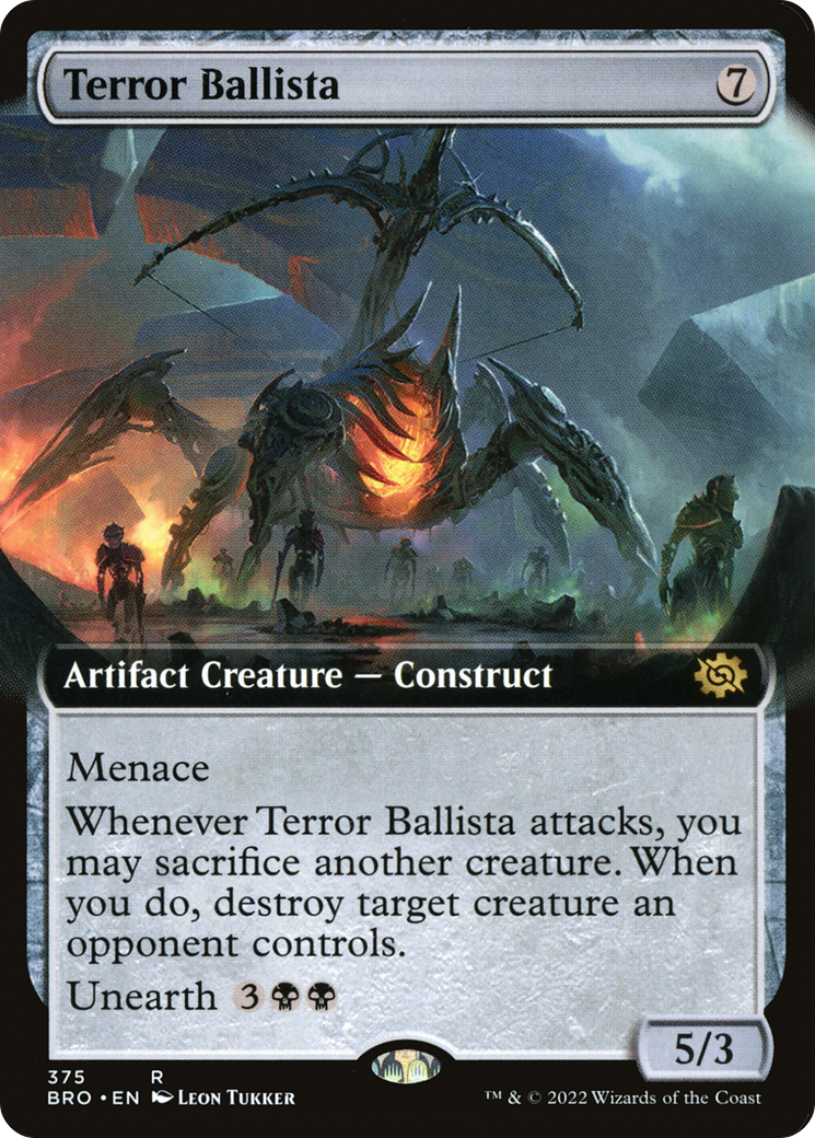 Terror Ballista (Extended Art) (BRO-375) - The Brothers' War: (Extended Art) Foil