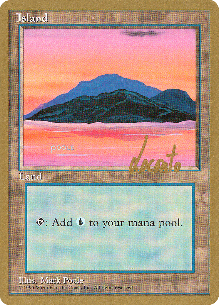 Island (C) - 1996 Michael Loconto (4ED) (WCD-ML369) - Pro Tour Collector Set