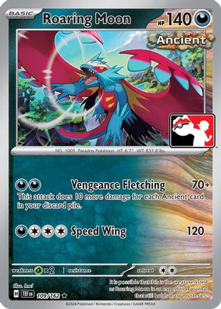 Roaring Moon 109/162 - Holofoil Prize Pack Series Cards - Rare