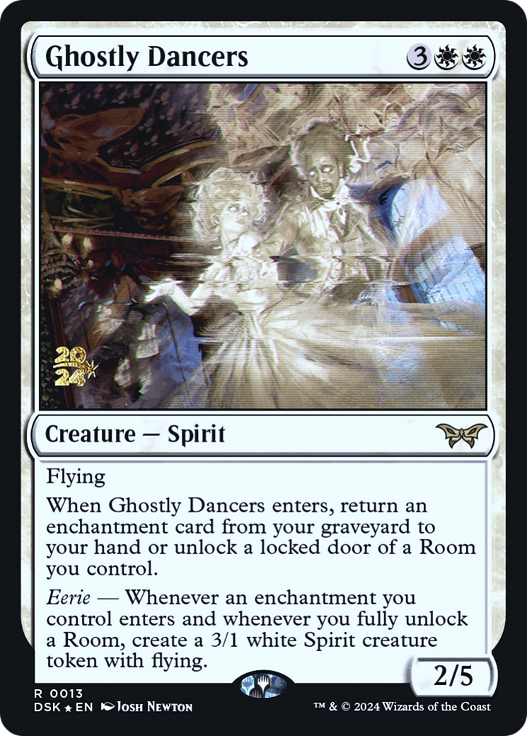Ghostly Dancers (PRE-13S) - Duskmourn: House of Horror Promos Foil