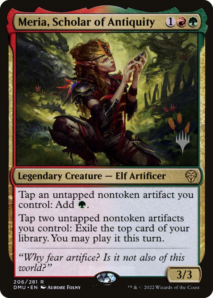 Meria, Scholar of Antiquity (PPDMU-206P) - Dominaria United Promos Foil