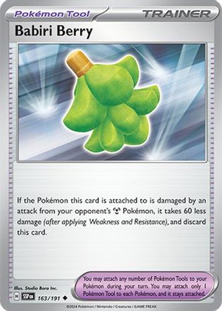 Babiri Berry 163/191 SV08 Surging Sparks - Uncommon