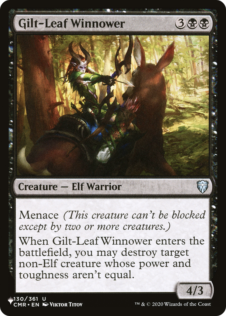 Gilt-Leaf Winnower (LIST-CMR-130) - The List