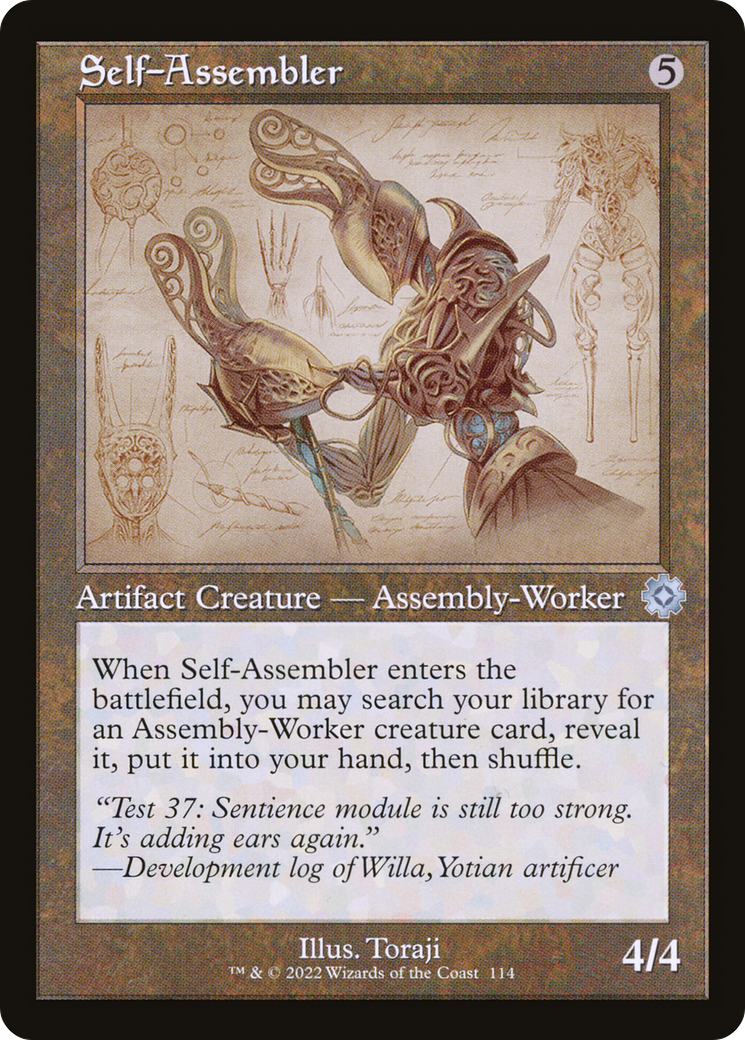 Self-Assembler (Schematic) (BRR-114) - The Brothers' War Retro Artifacts Foil