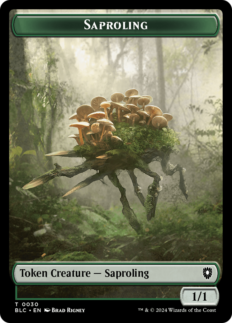 Saproling (TBLC-030) - Bloomburrow Commander Tokens